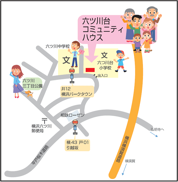 六ッ川台周辺地図